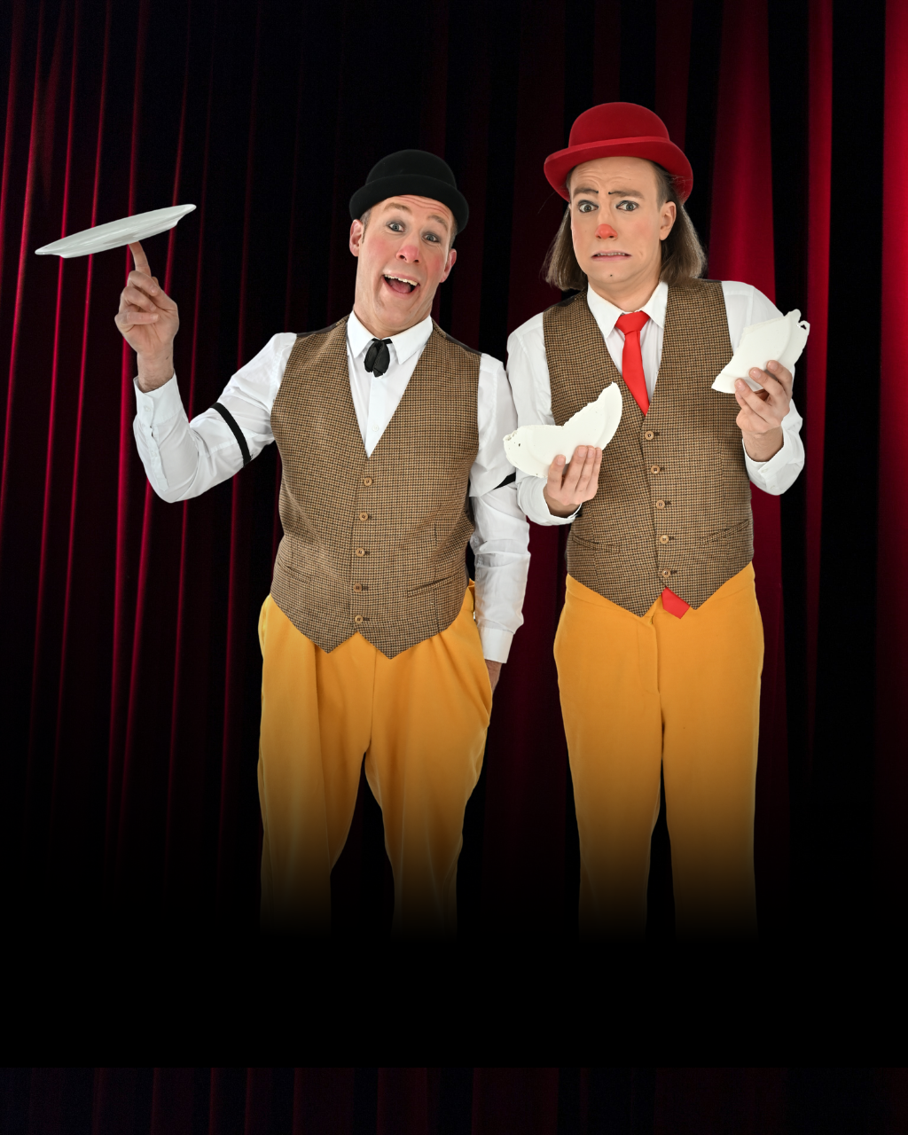 Diego & Joanes, artiest clowns & komedie in Mega Kerstcircus Haarlem
